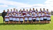 20 March 2024; The St Columba's Comprehensive School panel before the Lidl LGFA All-Ireland Post Primary School Senior C Championship final match between St Columba's Comprehensive School of Glenties, Donegal, and Dunmore Community School in Galway at Kilcoyne Park in Tubbercurry, Sligo. Photo by Piaras Ó Mídheach/Sportsfile