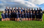 20 March 2024; The Our Lady's Secondary School team celebrate with the cup after the 2024 Lidl LGFA All-Ireland Post-Primary Schools Senior A final match between Our Lady’s Secondary School of Castleblaney, Monaghan, and Sacred Heart School of Westport, Mayo, at St Rynagh’s GAA club in Banagher, Offaly. Photo by Tyler Miller/Sportsfile