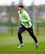 18 March 2024; Jamie McGrath during a Republic of Ireland training session at the FAI National Training Centre in Abbotstown, Dublin. Photo by Stephen McCarthy/Sportsfile