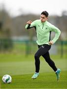 18 March 2024; Jamie McGrath during a Republic of Ireland training session at the FAI National Training Centre in Abbotstown, Dublin. Photo by Stephen McCarthy/Sportsfile