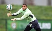 21 March 2024; Goalkeeper Gavin Bazunu during a Republic of Ireland training session at the FAI National Training Centre in Abbotstown, Dublin. Photo by Stephen McCarthy/Sportsfile