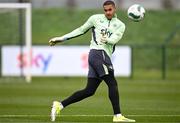 21 March 2024; Goalkeeper Gavin Bazunu during a Republic of Ireland training session at the FAI National Training Centre in Abbotstown, Dublin. Photo by Stephen McCarthy/Sportsfile