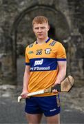 21 March 2024; Clare hurler Shane Meehan pictured at the launch of the Munster GAA Senior Hurling and Football Championship 2024 at Cahir Castle in Tipperary. Photo by Harry Murphy/Sportsfile
