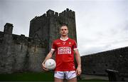 21 March 2024; Cork footballer Matty Taylor pictured at the launch of the Munster GAA Senior Hurling and Football Championship 2024 at Cahir Castle in Tipperary. Photo by Harry Murphy/Sportsfile