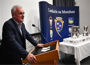 21 March 2024; Former Tipperary manager and hurler Nicky English pictured at the launch of the Munster GAA Senior Hurling and Football Championship 2024 at Cahir Castle in Tipperary. Photo by Harry Murphy/Sportsfile