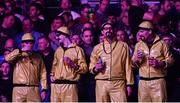 21 March 2024; Ali G impersonators at the BetMGM Premier League Darts at the 3Arena in Dublin. Photo by Ben McShane/Sportsfile