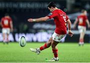 22 March 2024; Joey Carbery of Munster kicks a conversion during the United Rugby Championship match between Ospreys and Munster at the Swansea.com Stadium in Swansea, Wales. Photo by Chris Fairweather/Sportsfile