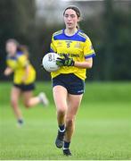 20 March 2024; Ellie Hyland of Sacred Heart School during the 2024 Lidl LGFA All-Ireland Post-Primary Schools Senior A final match between Our Lady’s Secondary School of Castleblayney, Monaghan, and Sacred Heart School of Westport, Mayo, at St Rynagh’s GAA club in Banagher, Offaly. Photo by Tyler Miller/Sportsfile