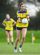 20 March 2024; Larissa Kelly of Sacred Heart School during the 2024 Lidl LGFA All-Ireland Post-Primary Schools Senior A final match between Our Lady’s Secondary School of Castleblayney, Monaghan, and Sacred Heart School of Westport, Mayo, at St Rynagh’s GAA club in Banagher, Offaly. Photo by Tyler Miller/Sportsfile