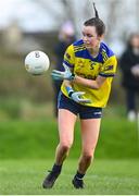 20 March 2024; Ava Kelly of Sacred Heart School during the 2024 Lidl LGFA All-Ireland Post-Primary Schools Senior A final match between Our Lady’s Secondary School of Castleblayney, Monaghan, and Sacred Heart School of Westport, Mayo, at St Rynagh’s GAA club in Banagher, Offaly. Photo by Tyler Miller/Sportsfile