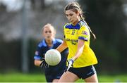 20 March 2024; Larissa Kelly of Sacred Heart School during the 2024 Lidl LGFA All-Ireland Post-Primary Schools Senior A final match between Our Lady’s Secondary School of Castleblayney, Monaghan, and Sacred Heart School of Westport, Mayo, at St Rynagh’s GAA club in Banagher, Offaly. Photo by Tyler Miller/Sportsfile
