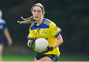 20 March 2024; Ellie Hyland of Sacred Heart School during the 2024 Lidl LGFA All-Ireland Post-Primary Schools Senior A final match between Our Lady’s Secondary School of Castleblayney, Monaghan, and Sacred Heart School of Westport, Mayo, at St Rynagh’s GAA club in Banagher, Offaly. Photo by Tyler Miller/Sportsfile