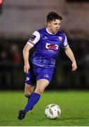 22 March 2024; Thomas Considine of Treaty United  during the SSE Airtricity Men's First Division match between Treaty United and Cork City at Markets Field in Limerick. Photo by Michael P Ryan/Sportsfile