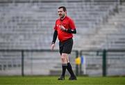 17 March 2024; Referee Noel Mooney during the Allianz Football League Division 1 match between Roscommon and Kerry at Dr Hyde Park in Roscommon. Photo by Ben McShane/Sportsfile