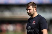 23 March 2024; Ulster captain Iain Henderson warms up the United Rugby Championship match between Hollywoodbets Sharks and Ulster at Hollywoodbets Kings Park in Durban, South Africa. Photo by Shaun Roy/Sportsfile