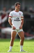 23 March 2024; Billy Burns of Ulster reacts during the United Rugby Championship match between Hollywoodbets Sharks and Ulster at Hollywoodbets Kings Park in Durban, South Africa. Photo by Shaun Roy/Sportsfile
