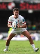 23 March 2024; Billy Burns of Ulster looks for the gap during the United Rugby Championship match between Hollywoodbets Sharks and Ulster at Hollywoodbets Kings Park in Durban, South Africa. Photo by Shaun Roy/Sportsfile