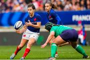 23 March 2024; Gabrielle Vernier of France in action against Christy Haney of Ireland during the Women's Six Nations Rugby Championship match between France and Ireland at Stade Marie-Marvingt in Le Mans, France. Photo by Hugo Pfeiffer/Sportsfile