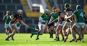 23 March 2024; Cian Lynch of Limerick in action against Cian Kenny of Kilkenny during the Allianz Hurling League Division 1 semi-final match between Limerick and Kilkenny at SuperValu Páirc Ui Chaoimh in Cork. Photo by Brendan Moran/Sportsfile