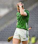 23 March 2024; Seamus Flanagan of Limerick leaves the pitch after the Allianz Hurling League Division 1 semi-final match between Limerick and Kilkenny at SuperValu Páirc Ui Chaoimh in Cork. Photo by Brendan Moran/Sportsfile