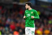 23 March 2024; Mikey Johnston of Republic of Ireland during the international friendly match between Republic of Ireland and Belgium at the Aviva Stadium in Dublin. Photo by Seb Daly/Sportsfile