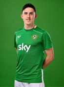 18 March 2024; Jamie McGrath poses for a portrait during a Republic of Ireland portrait session at Castleknock Hotel in Dublin. Photo by Stephen McCarthy/Sportsfile