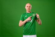 18 March 2024; Will Smallbone poses for a portrait during a Republic of Ireland portrait session at Castleknock Hotel in Dublin. Photo by Stephen McCarthy/Sportsfile