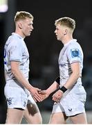 23 March 2024; Jamie Osborne and Andrew Osborne of Leinster  during the United Rugby Championship match between Zebre Parma and Leinster at Stadio Sergio Lanfranchi in Parma, Italy. Photo by Harry Murphy/Sportsfile