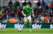 23 March 2024; Dara O'Shea of Republic of Ireland during the international friendly match between Republic of Ireland and Belgium at the Aviva Stadium in Dublin. Photo by Seb Daly/Sportsfile