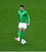 23 March 2024; Andrew Omobamidele of Republic of Ireland during the international friendly match between Republic of Ireland and Belgium at the Aviva Stadium in Dublin. Photo by David Fitzgerald/Sportsfile