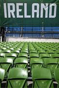 23 March 2024; A general view of the Aviva Stadium seating before the international friendly match between Republic of Ireland and Belgium at the Aviva Stadium in Dublin. Photo by Stephen McCarthy/Sportsfile