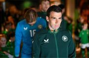 23 March 2024; Seamus Coleman of Republic of Ireland before the international friendly match between Republic of Ireland and Belgium at the Aviva Stadium in Dublin. Photo by Stephen McCarthy/Sportsfile
