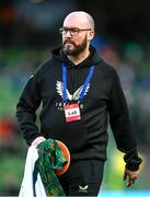 23 March 2024; Republic of Ireland kit and equipment manager Karl McKenna before the international friendly match between Republic of Ireland and Belgium at the Aviva Stadium in Dublin. Photo by Stephen McCarthy/Sportsfile