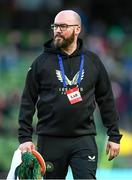 23 March 2024; Republic of Ireland kit and equipment manager Karl McKenna before the international friendly match between Republic of Ireland and Belgium at the Aviva Stadium in Dublin. Photo by Stephen McCarthy/Sportsfile