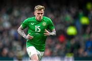 23 March 2024; Sammie Szmodics of Republic of Ireland during the international friendly match between Republic of Ireland and Belgium at the Aviva Stadium in Dublin. Photo by Stephen McCarthy/Sportsfile