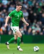 23 March 2024; Dara O'Shea of Republic of Ireland during the international friendly match between Republic of Ireland and Belgium at the Aviva Stadium in Dublin. Photo by Stephen McCarthy/Sportsfile