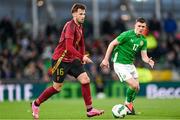 23 March 2024; Olivier Deman of Belgium during the international friendly match between Republic of Ireland and Belgium at the Aviva Stadium in Dublin. Photo by Stephen McCarthy/Sportsfile