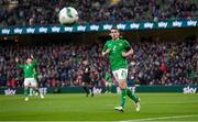 23 March 2024; Seamus Coleman of Republic of Ireland during the international friendly match between Republic of Ireland and Belgium at the Aviva Stadium in Dublin. Photo by Stephen McCarthy/Sportsfile