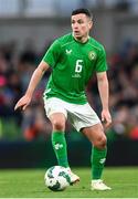 23 March 2024; Josh Cullen of Republic of Ireland during the international friendly match between Republic of Ireland and Belgium at the Aviva Stadium in Dublin. Photo by Stephen McCarthy/Sportsfile
