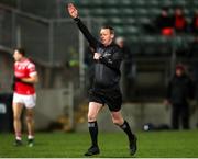 23 March 2024; Referee Joe McQuillan during the Allianz Football League Division 2 match between Kildare and Louth at Netwatch Cullen Park in Carlow. Photo by Michael P Ryan/Sportsfile