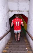 23 March 2024; Conor Grimes of Louth makes his way back to the dressing room after the Allianz Football League Division 2 match between Kildare and Louth at Netwatch Cullen Park in Carlow. Photo by Michael P Ryan/Sportsfile