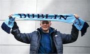 24 March 2024; Dublin supporter Stephen Cullen, from Sandymount in Dublin, before the Allianz Football League Division 1 match between Dublin and Tyrone at Croke Park in Dublin. Photo by Shauna Clinton/Sportsfile