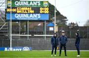 24 March 2024; Kerry players, from left, Gavin White, Barry Dan O'Sullivan and Adrian Spillane before the Allianz Football League Division 1 match between Kerry and Galway at Fitzgerald Stadium in Killarney, Kerry. Photo by Brendan Moran/Sportsfile