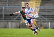 24 March 2024; Killian Lavelle of Monaghan in action against Enda Hession of Mayo during the Allianz Football League Division 1 match between Monaghan and Mayo at St Tiernach's Park in Clones, Monaghan. Photo by Ben McShane/Sportsfile