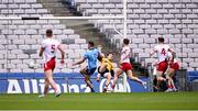 24 March 2024; Colm Basquel of Dublin scores a goal, in the 13th minute, during the Allianz Football League Division 1 match between Dublin and Tyrone at Croke Park in Dublin. Photo by Ray McManus/Sportsfile