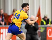 24 March 2024; Aaron Griffin of Clare celebrates after scoring a goal against Down during the Allianz Football League Division 3 match between Down and Clare at Páirc Esler in Newry, Down. Photo by Matt Browne/Sportsfile