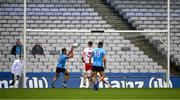 24 March 2024; Niall Scully of Dublin, 15, wins possession before scoring his side's second goal, in the 38th minute, during the Allianz Football League Division 1 match between Dublin and Tyrone at Croke Park in Dublin. Photo by Ray McManus/Sportsfile