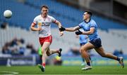 24 March 2024; Lorcan O'Dell of Dublin in action against Brian Kennedy of Tyrone during the Allianz Football League Division 1 match between Dublin and Tyrone at Croke Park in Dublin. Photo by Shauna Clinton/Sportsfile