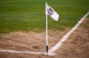 24 March 2024; A pitchside flag before the Allianz Hurling League Division 1 semi-final match between Clare and Tipperary at Laois Hire O'Moore Park in Portlaoise, Laois. Photo by Piaras Ó Mídheach/Sportsfile