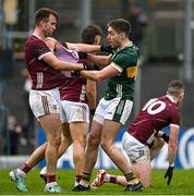 24 March 2024; Paul Conroy of Galway, left, and Adrian Spillane of Kerry during the Allianz Football League Division 1 match between Kerry and Galway at Fitzgerald Stadium in Killarney, Kerry. Photo by Brendan Moran/Sportsfile